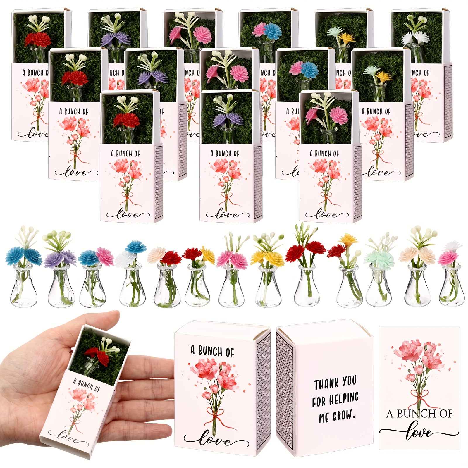 Office And Tech - 50 Bulk Mini Bud Vase with