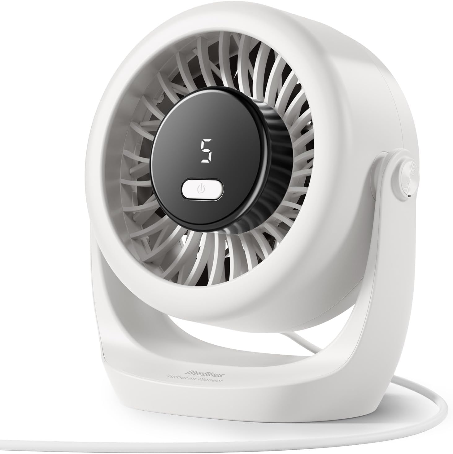 Office And Tech - USB Desk Turbo Fan, Ultra-Quiet Mini