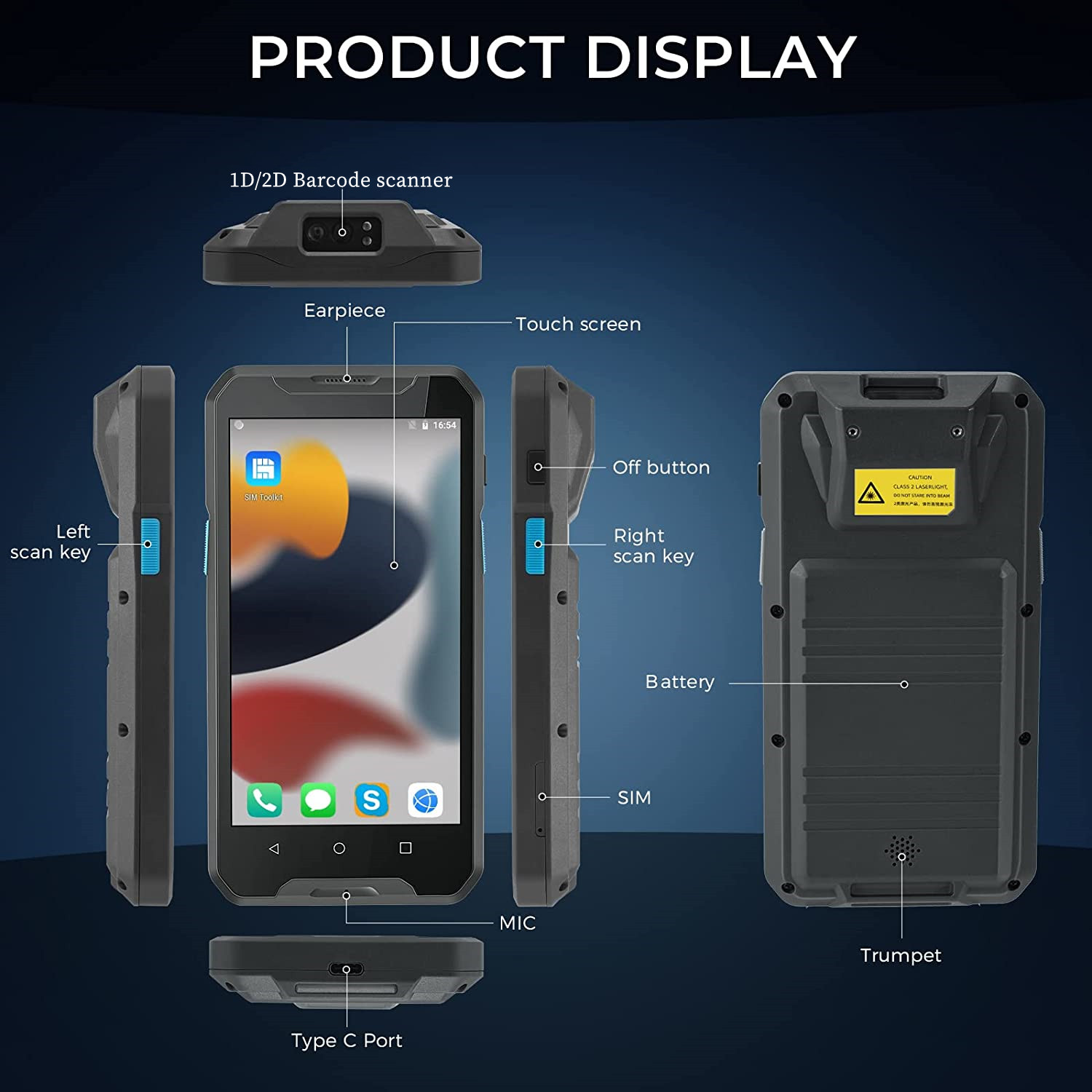 Android 9 4G Ruggedized Wirele - Barcode Scanner 2D incelemesi ve fiyatı