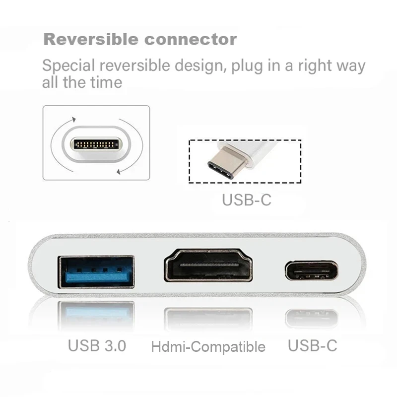 3 IN 1 USB PD HDMI Docking Sta - Docking Station Usb C incelemesi ve fiyatı