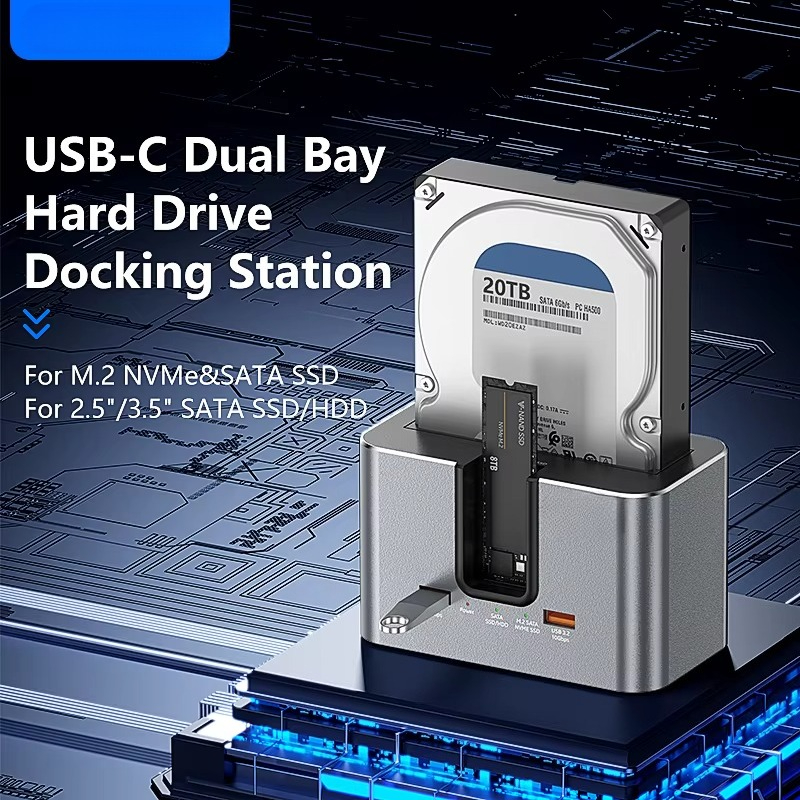 EE1 Custom All in One Dual Bay - Docking Station Usb C incelemesi ve fiyatı