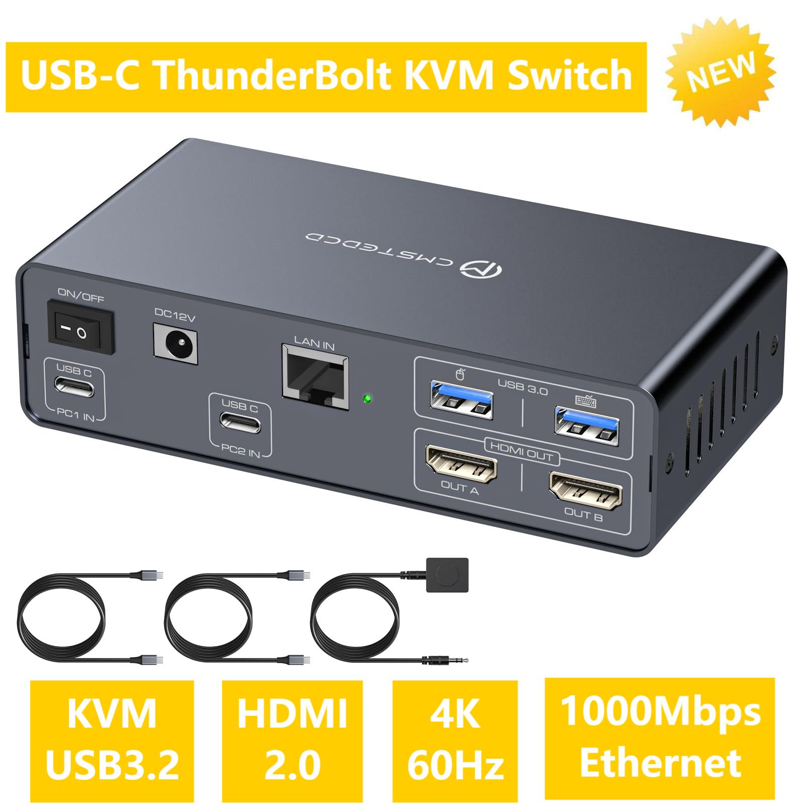 USB C KVM Switch 2 Monitors 2  - Docking Station Usb C incelemesi ve fiyatı