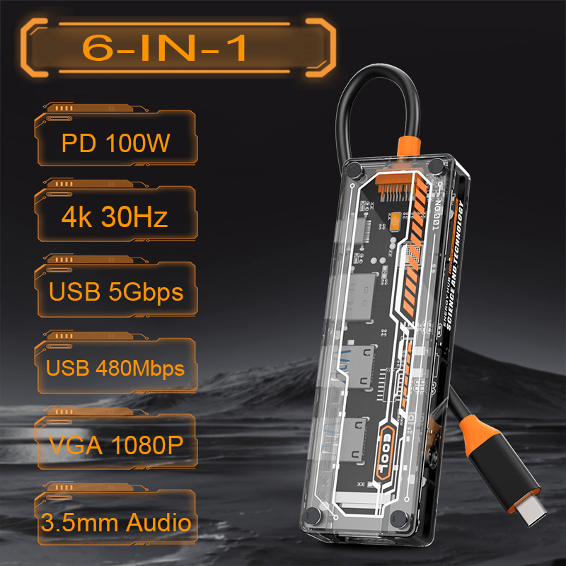 6-in-1 USB C Hub for MacBook P - Docking Station Usb C incelemesi ve fiyatı