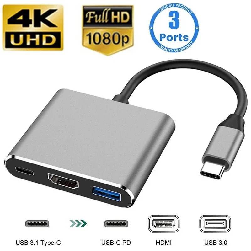 USB C HUB 3in1 Type C 3.0 to H - Docking Station Usb C incelemesi ve fiyatı