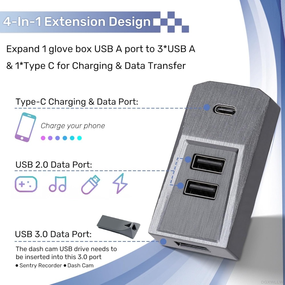 Plug and Play 4 Port Glovebox  - Docking Station Usb C incelemesi ve fiyatı