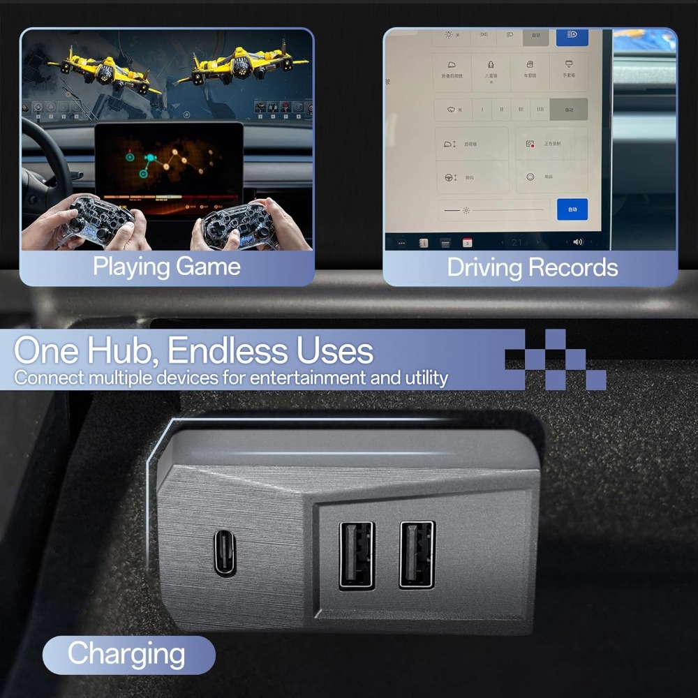 Plug and Play 4 Port Glovebox  - Docking Station Usb C incelemesi ve fiyatı