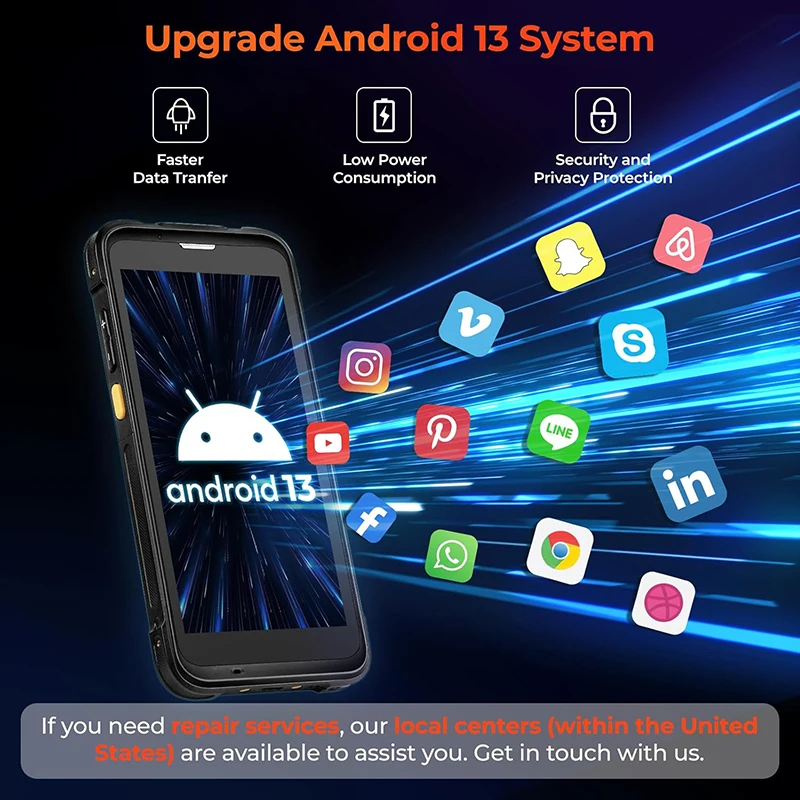 Rugged PDA Android 13 with Pis - Barcode Scanner 2D incelemesi ve fiyatı